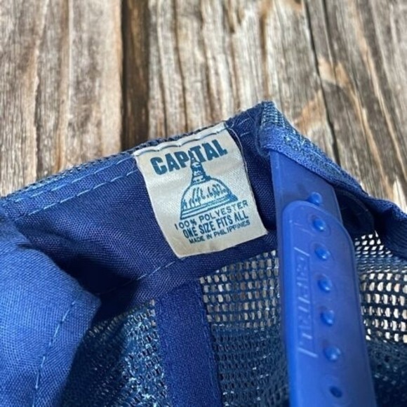 Vintage Keebler Cookie Capital‎ Snapback Trucker Hat Red White Blue - Picture 3 of 4